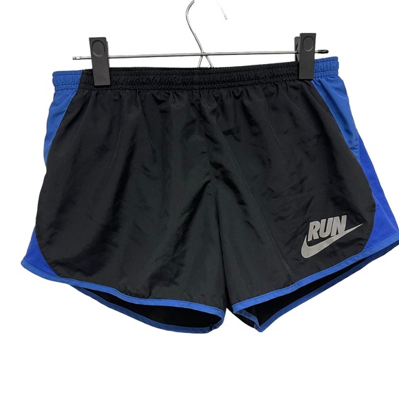 Women's Nike Dry Fit Running shorts black and blue EUC - Medium - Picture 1 of 7